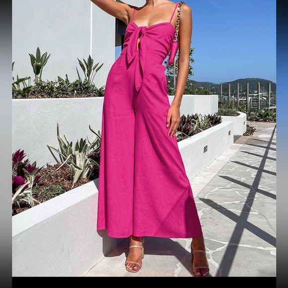 Commense - Cotton Twist Detail Jumpsuit Size M - Picture 2 of 5